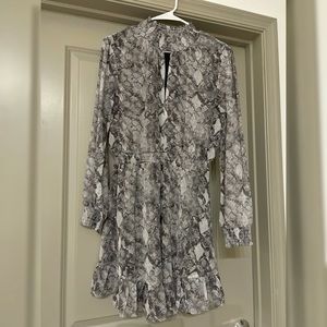 WAYF Snakeskin Dress